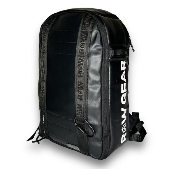 Rawgear Tactical Gear Bag Black PVC Padded Shoulder Straps and Laptop Sleeve NWT - Picture 1 of 9